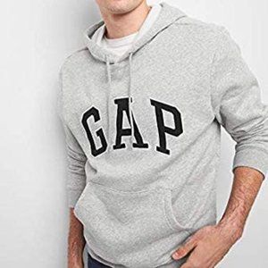 GAP Men's Pullover Hoodie Grey Size M